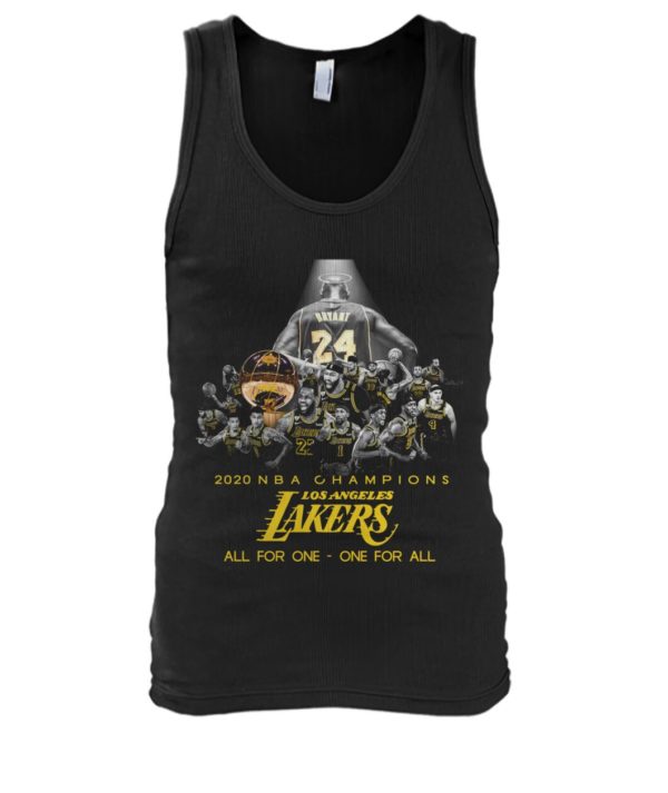 2020 NBA Champions Los Angeles Lakers All For One One For All Shirt.