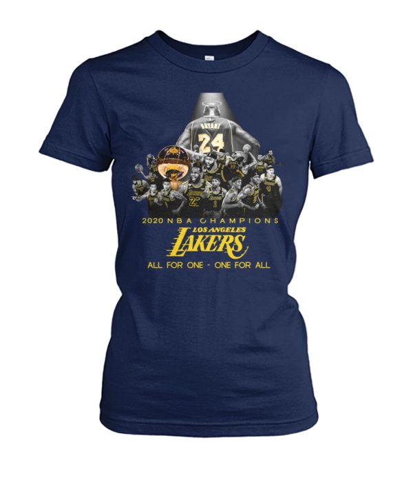 2020 NBA Champions Los Angeles Lakers All For One One For All Shirt.