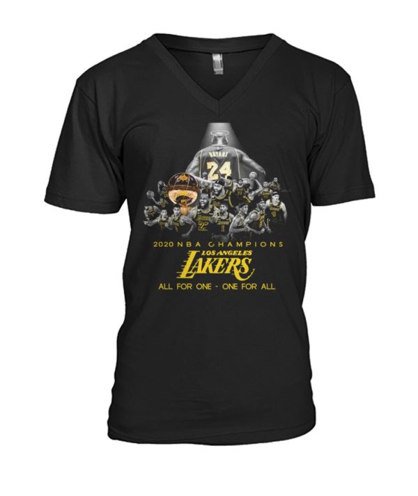 2020 NBA Champions Los Angeles Lakers All For One One For All Shirt.