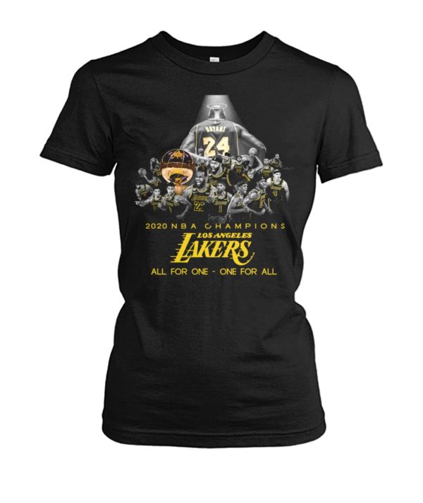 2020 NBA Champions Los Angeles Lakers All For One One For All Shirt.