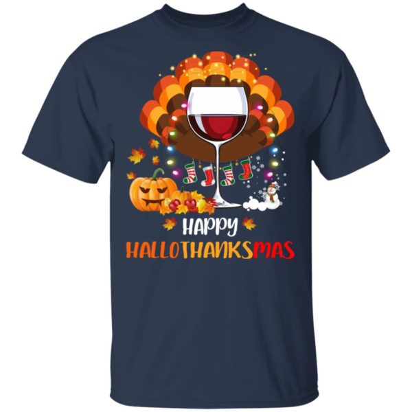 Halloween vs Thanksgiving | Happy Hallo Thanksmas Shirt