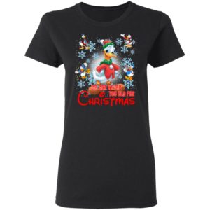 We Are Never Too Old For Christmas Donald Duck Shirt