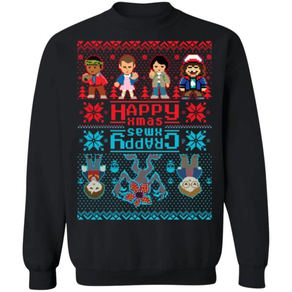 Stranger Things Crappy Xmas Ugly Christmas Shirt