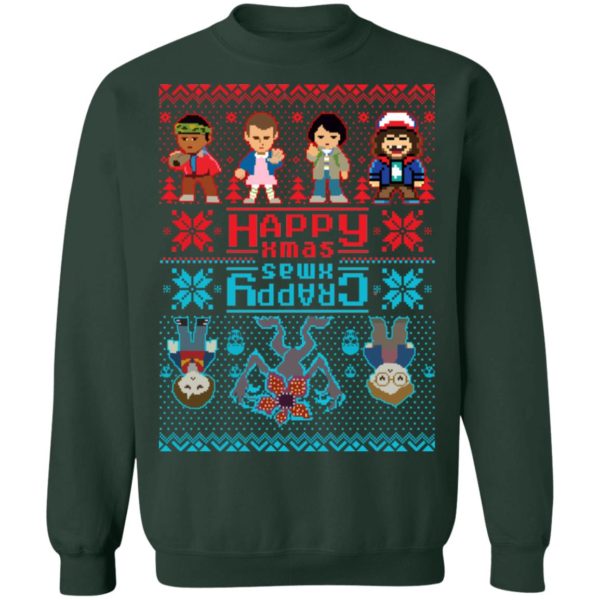 Stranger Things Crappy Xmas Ugly Christmas Shirt