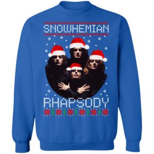 Snowhemian Rhapsody Queen Christmas Parody Shirt