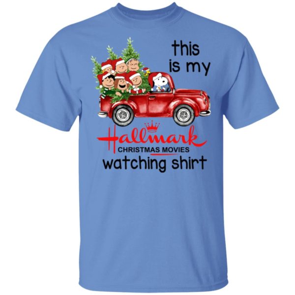 Snoopy This Is My Hallmark Christmas Movies Watching Shirt