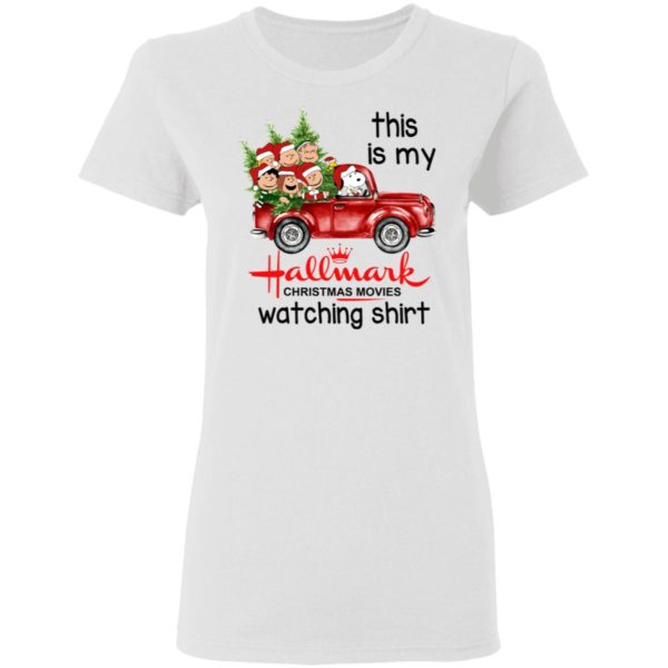Snoopy This Is My Hallmark Christmas Movies Watching Shirt