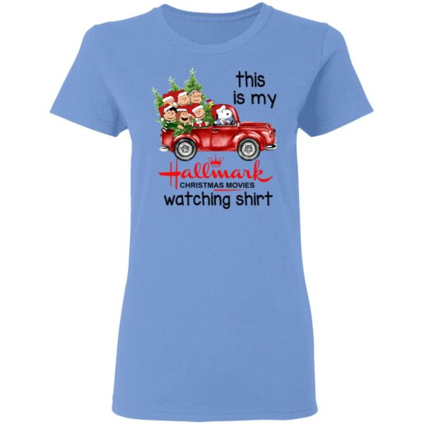 Snoopy This Is My Hallmark Christmas Movies Watching Shirt