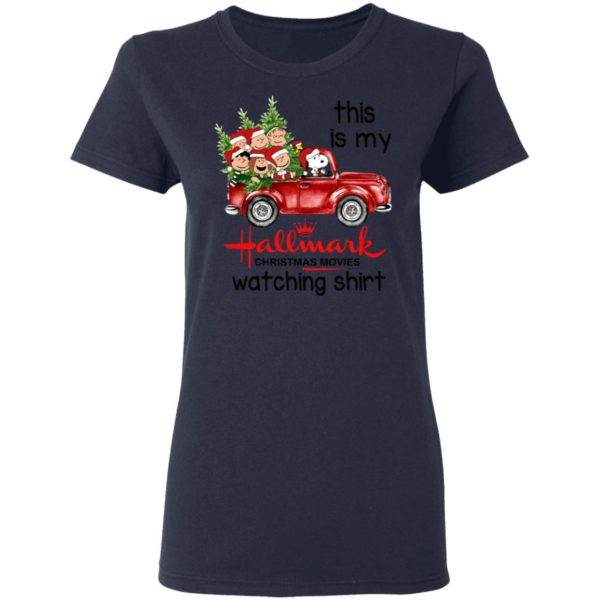 Snoopy This Is My Hallmark Christmas Movies Watching Shirt