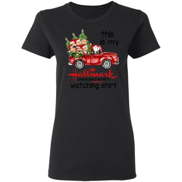 Snoopy This Is My Hallmark Christmas Movies Watching Shirt