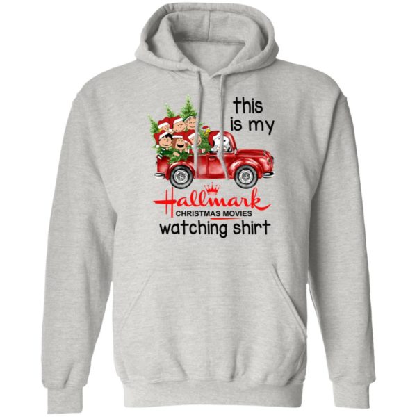 Snoopy This Is My Hallmark Christmas Movies Watching Shirt