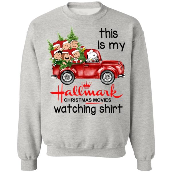 Snoopy This Is My Hallmark Christmas Movies Watching Shirt