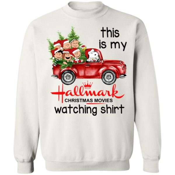Snoopy This Is My Hallmark Christmas Movies Watching Shirt