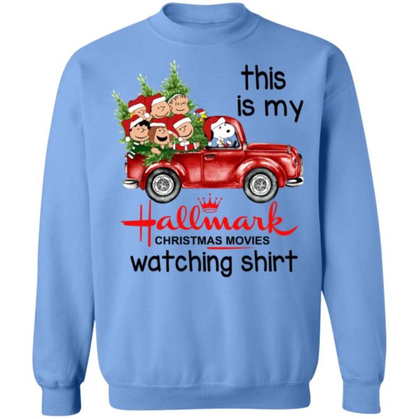 Snoopy This Is My Hallmark Christmas Movies Watching Shirt