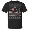 Santa Playing Baseball Funny Ugly Christmas Shirt