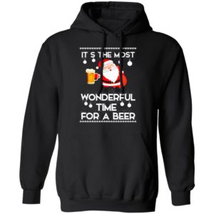 Santa It's The Most Wonderful Time Tor A Beer Shirt