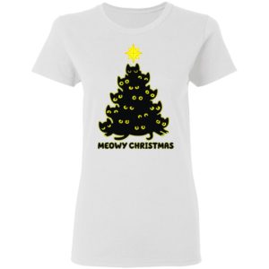 Cat Trees Meowy Christmas Shirt