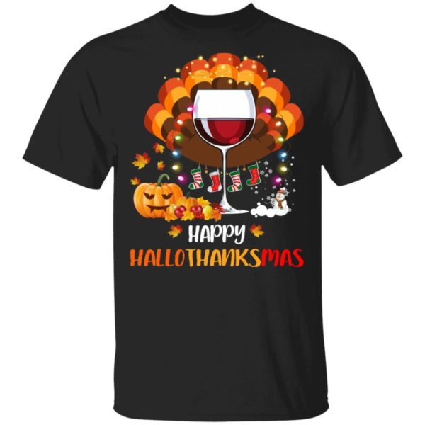 Halloween vs Thanksgiving | Happy Hallo Thanksmas Shirt