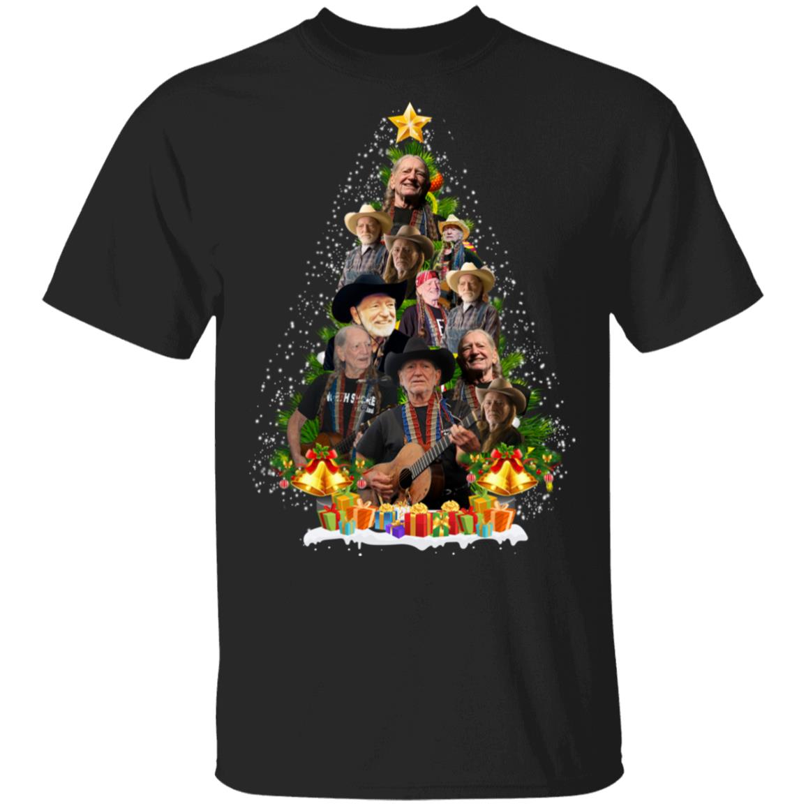 Willie Nelson Christmas Tree Shirt image Willie Nelson Christmas Tree Shirt