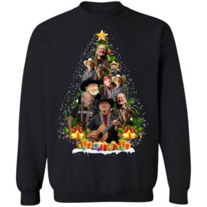 Willie Nelson Christmas Tree Shirt image Willie Nelson Christmas Tree Shirt