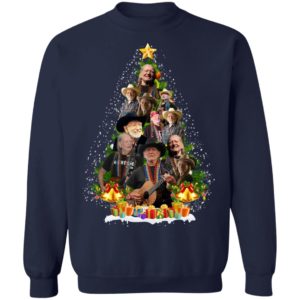 Willie Nelson Christmas Tree Shirt image Willie Nelson Christmas Tree Shirt