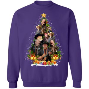 Willie Nelson Christmas Tree Shirt image Willie Nelson Christmas Tree Shirt