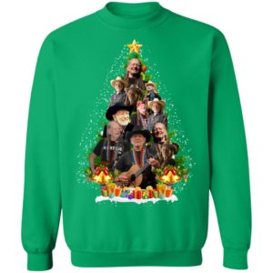 Willie Nelson Christmas Tree Shirt image Willie Nelson Christmas Tree Shirt