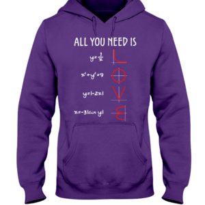 All You Need Is Love Math Shirt