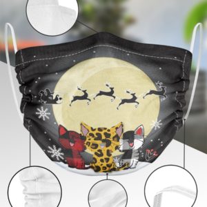 Merry Christmas Cats Face Mask image Merry Christmas Cats Face Mask