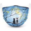 Cats Full Moon Face Mask