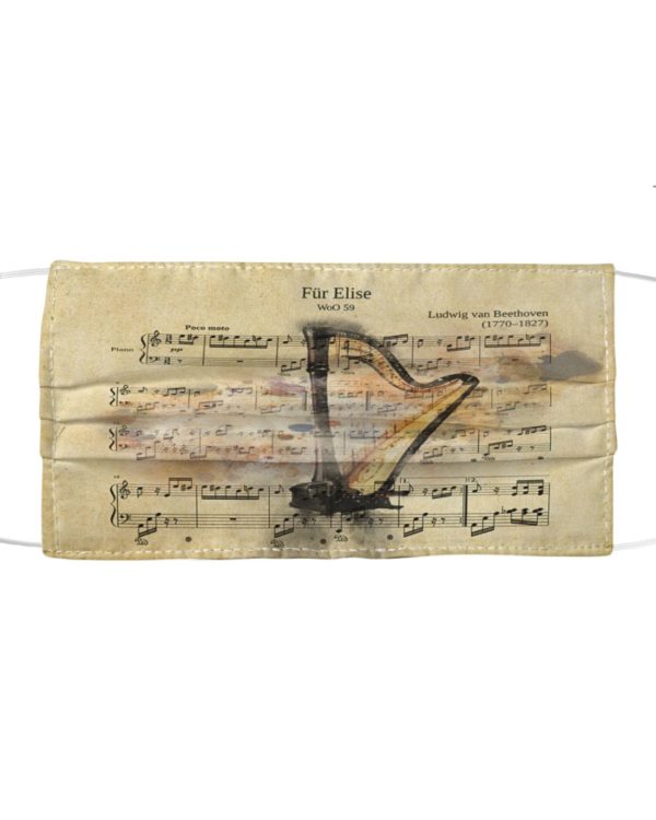 Fur Elise Harp Face Mask