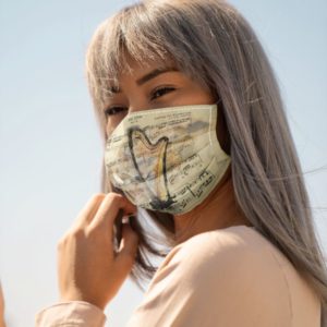 Fur Elise Harp Face Mask