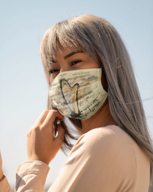 Fur Elise Harp Face Mask