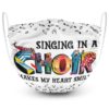 Singing In A Choir Makes My Heart Smile  Face Mask