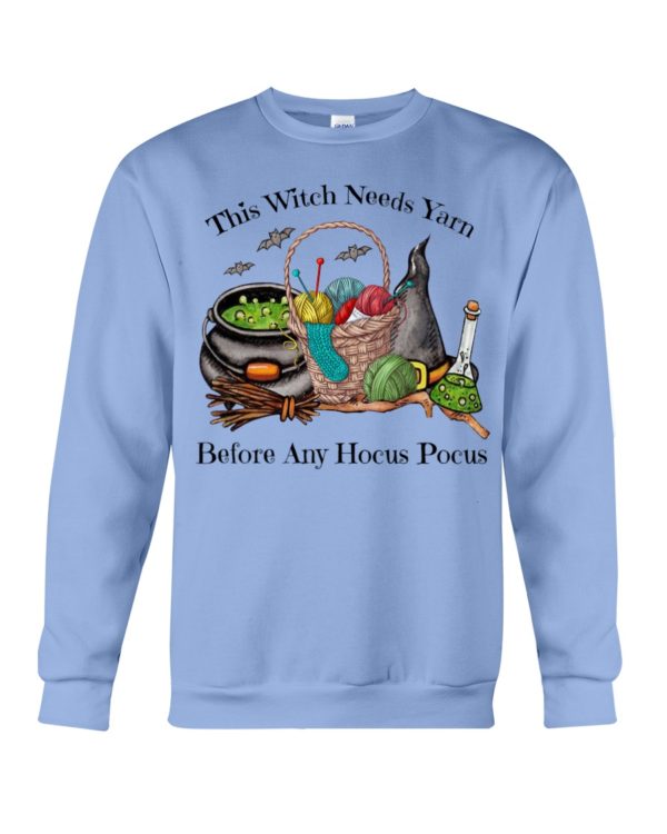 This Witch Needs Yarn Before Any Hocus Pocus Shirt