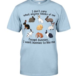 I Don't Care What Anymore Thinks Of Me Except Bunnies To Like Me Shirt image I Don't Care What Anymore Thinks Of Me Except Bunnies To Like Me Shirt