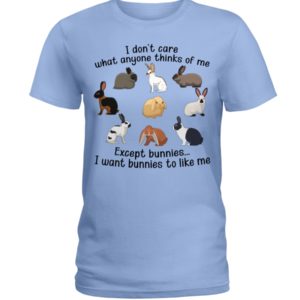 I Don't Care What Anymore Thinks Of Me Except Bunnies To Like Me Shirt image I Don't Care What Anymore Thinks Of Me Except Bunnies To Like Me Shirt