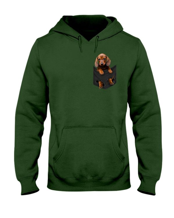 Dachshund Dog in Pocket Shirt