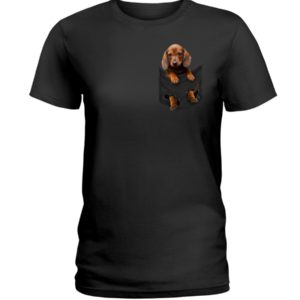 Dachshund Dog in Pocket Shirt