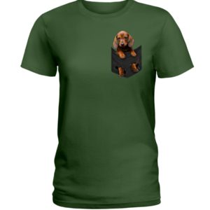 Dachshund Dog in Pocket Shirt