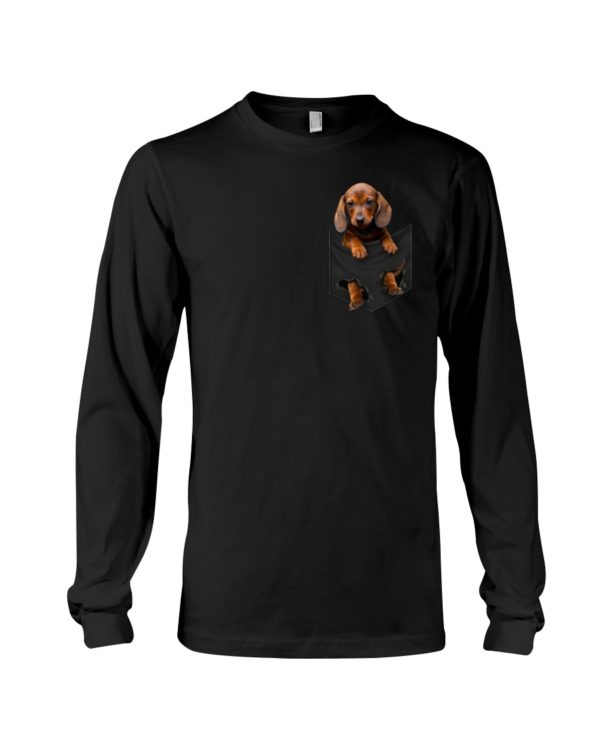 Dachshund Dog in Pocket Shirt