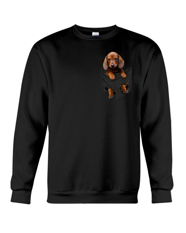 Dachshund Dog in Pocket Shirt