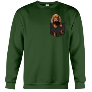 Dachshund Dog in Pocket Shirt