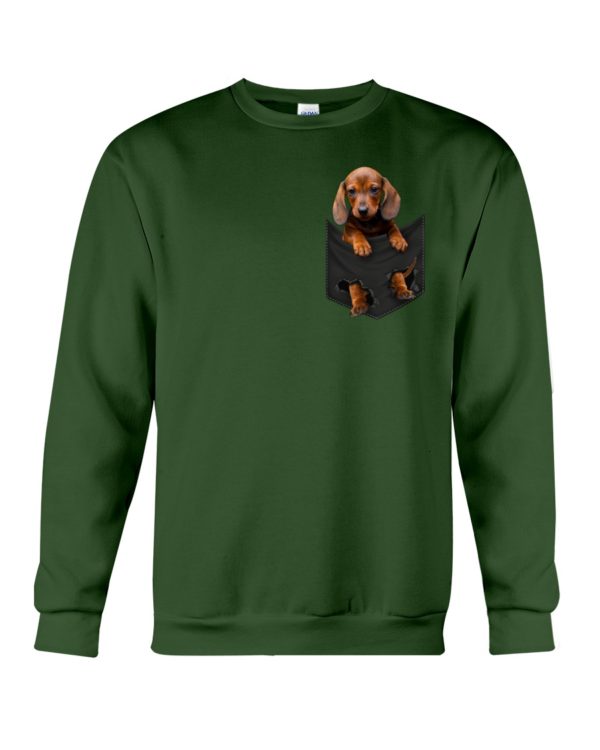 Dachshund Dog in Pocket Shirt