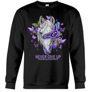Never Give Up Fibromyalgia Awareness Shirt