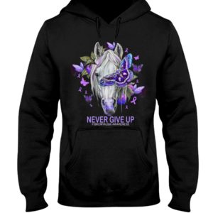 Never Give Up Fibromyalgia Awareness Shirt