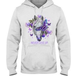 Never Give Up Fibromyalgia Awareness Shirt