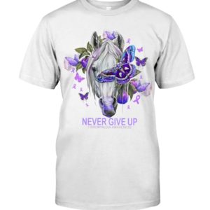 Never Give Up Fibromyalgia Awareness Shirt