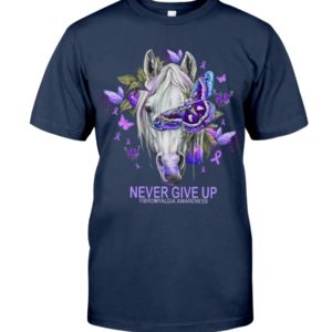Never Give Up Fibromyalgia Awareness Shirt