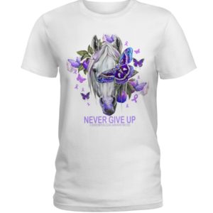 Never Give Up Fibromyalgia Awareness Shirt